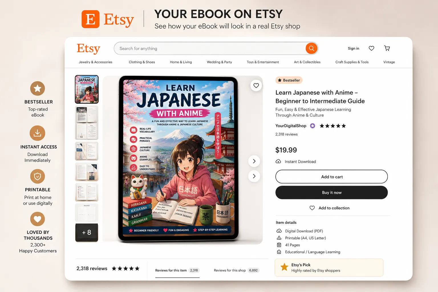 Etsy preview