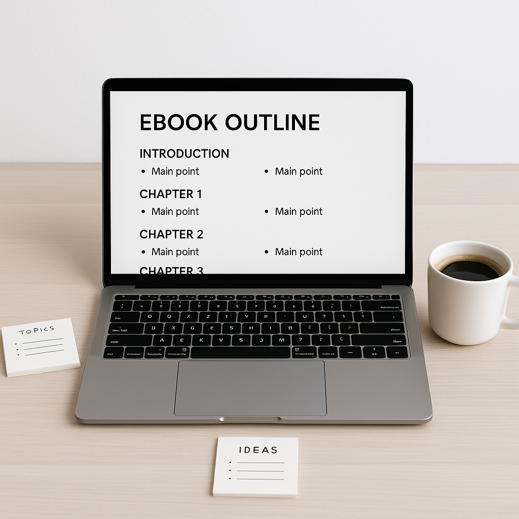 ebook outline template free illustration